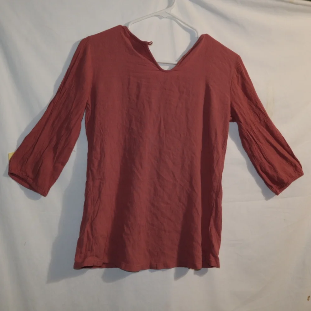 Old NAVY PINK‎ TOP EMBROIRDERED GIRLS XL